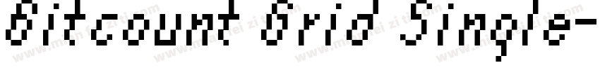 Bitcount Grid Single字体转换